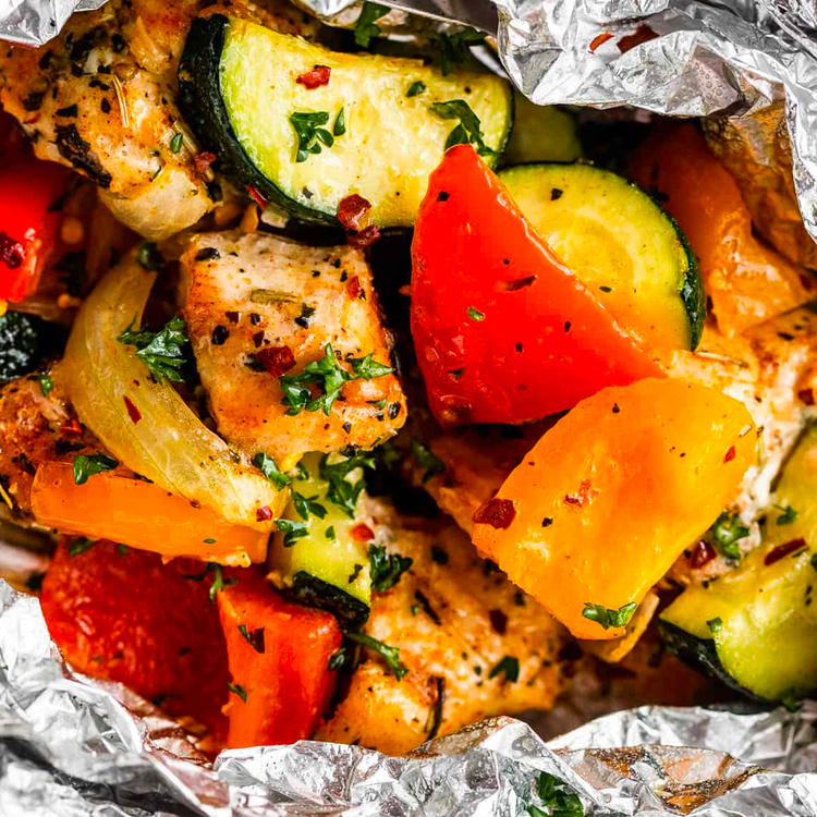 Chicken / Veggie Foil Packets