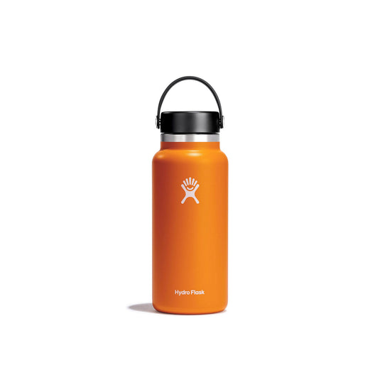 hydro flask water bottle in orange.