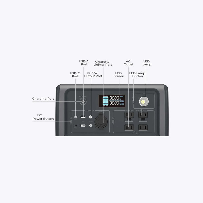 Load image into Gallery viewer, BLUETTI / EB70S Portable Power Station | 800W 716Wh
