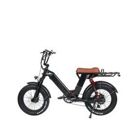 GREEN PEDEL / 20 Inch All Terrain Fat Tire E-Bike (Black)