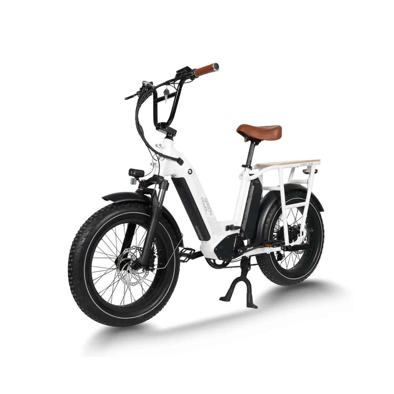 Load image into Gallery viewer, GREEN PEDEL / 20 Inch Step-Through All Terrain Fat Tire E-Bike (White)
