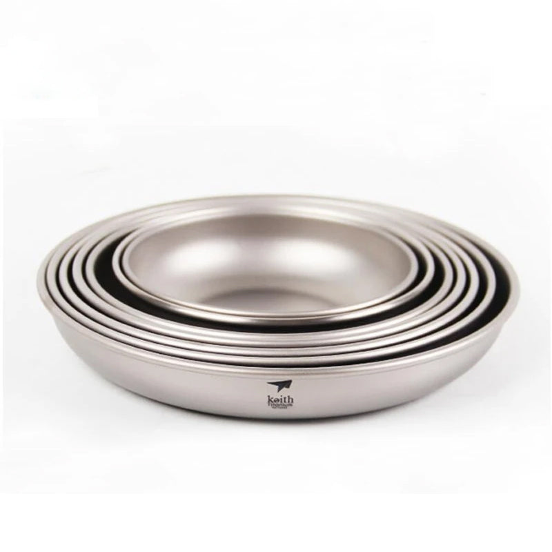 Load image into Gallery viewer, KEITH / Titanium Camping Plate Dishes
