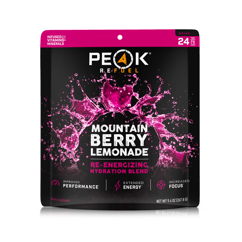 Load image into Gallery viewer, PeakRefuel / Mountain Berry Lemonade Re-Energizing Drink Sticks
