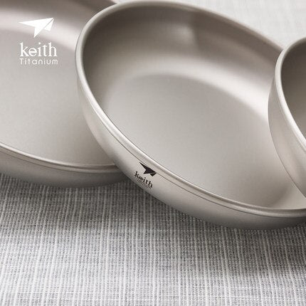 KEITH / Titanium Camping Plate Dishes