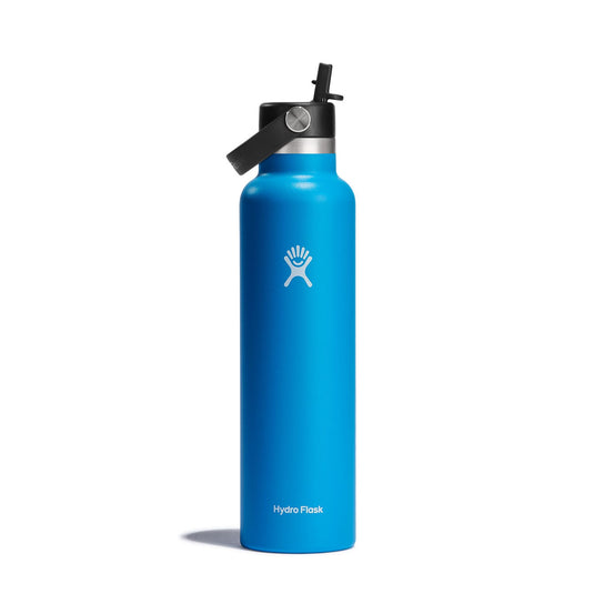 HydroFlask / Standard-Mouth Vacuum Water Bottle with Flex Straw Cap (24 oz)