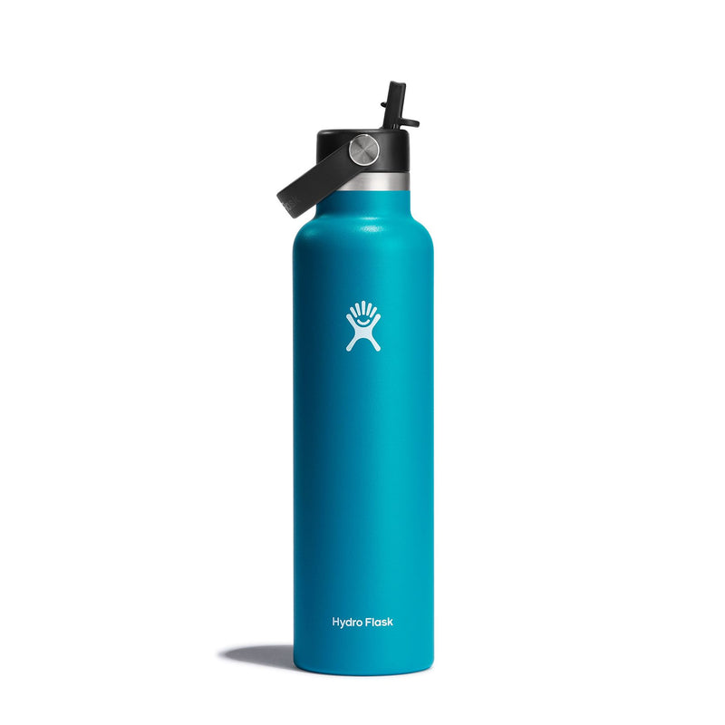 Load image into Gallery viewer, HydroFlask / Standard-Mouth Vacuum Water Bottle with Flex Straw Cap (24 oz)
