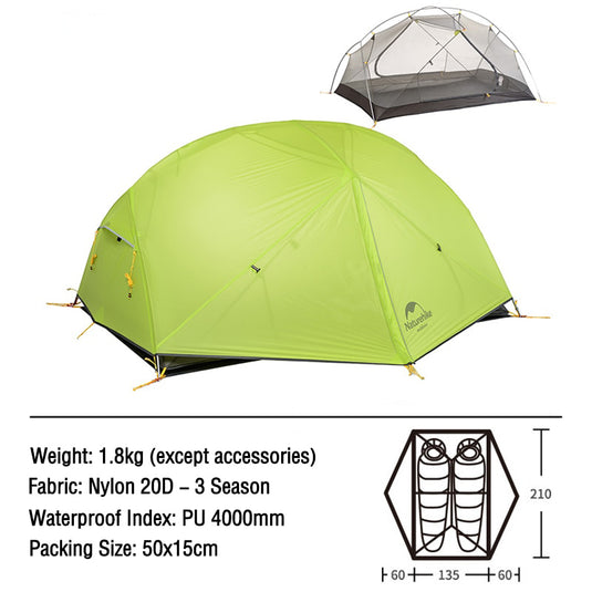 Naturehike / Mongar 2 Tent 20D  2-Person