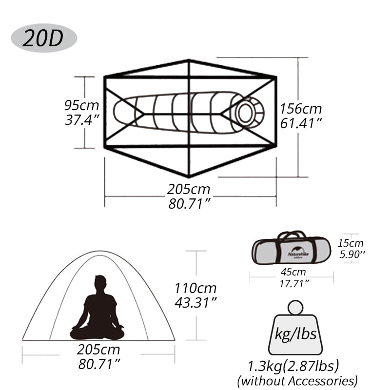 Load image into Gallery viewer, Naturehike / Cycling Tent 1-Person
