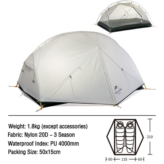 Naturehike / Mongar 2 Tent 20D  2-Person