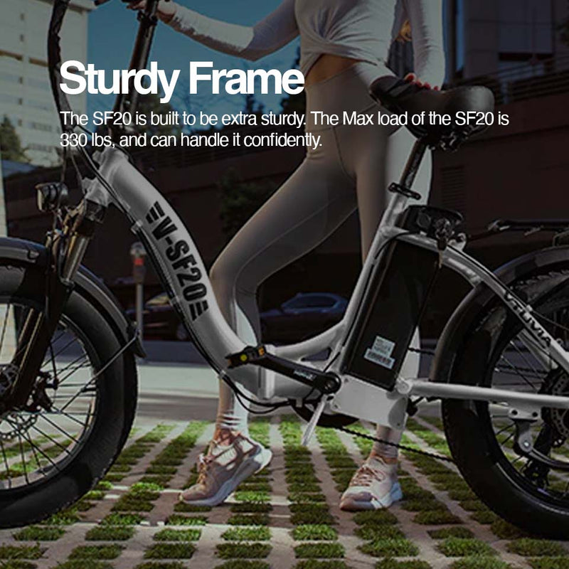 Load image into Gallery viewer, VTUVIA / SF20 Step-Thru Folding Fat Tire E-Bike
