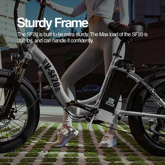 VTUVIA / SF20 Step-Thru Folding Fat Tire E-Bike