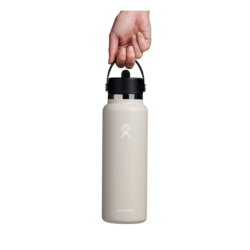 Load image into Gallery viewer, HydroFlask / Wide-Mouth Vacuum Water Bottle with &quot;Flex&quot; Straw Cap (40 oz)
