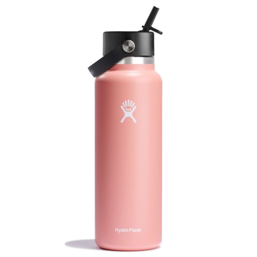 Load image into Gallery viewer, HydroFlask / Wide-Mouth Vacuum Water Bottle with &quot;Flex&quot; Straw Cap (40 oz)
