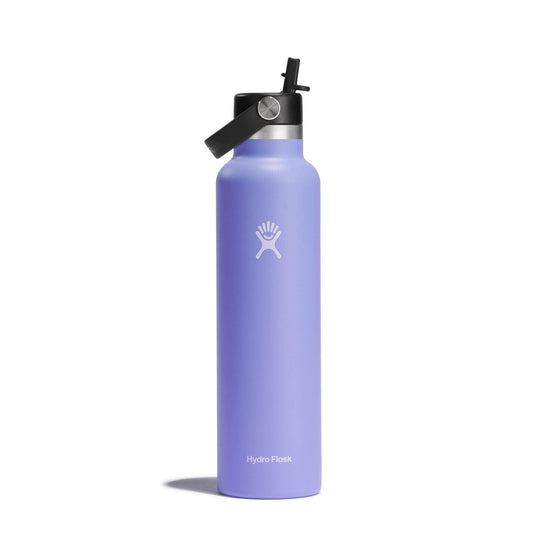 HydroFlask / Standard-Mouth Vacuum Water Bottle with Flex Straw Cap (24 oz)