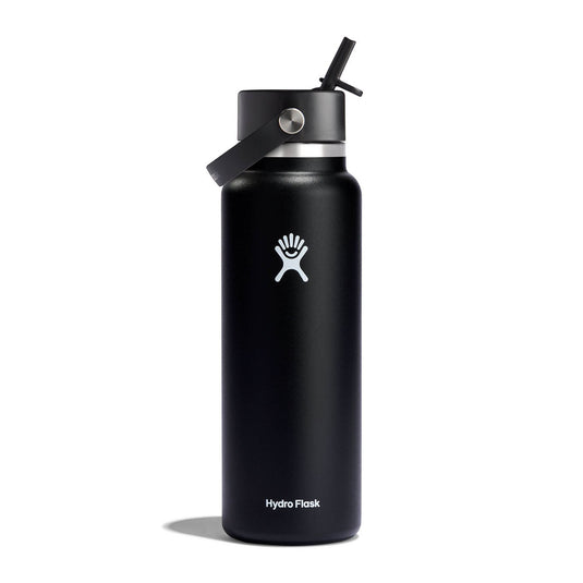 HydroFlask / Wide-Mouth Vacuum Water Bottle with "Flex" Straw Cap (40 oz)