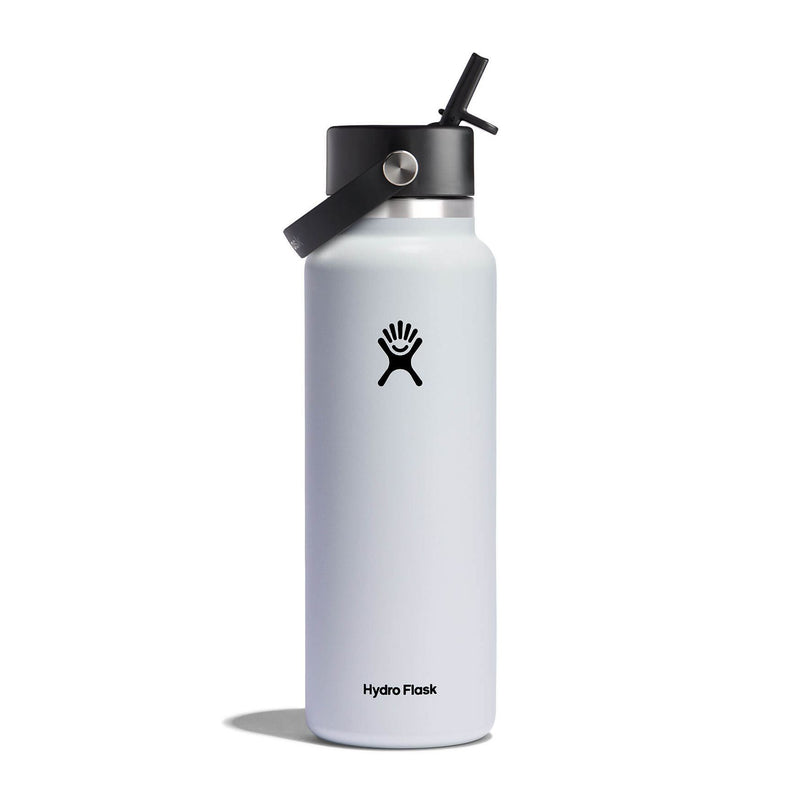 Load image into Gallery viewer, HydroFlask / Wide-Mouth Vacuum Water Bottle with &quot;Flex&quot; Straw Cap (40 oz)
