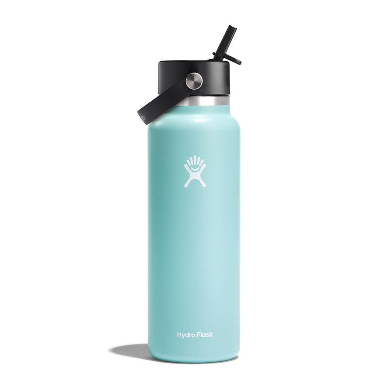 Load image into Gallery viewer, HydroFlask / Wide-Mouth Vacuum Water Bottle with &quot;Flex&quot; Straw Cap (40 oz)
