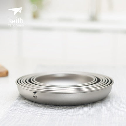 KEITH / Titanium Camping Plate Dishes